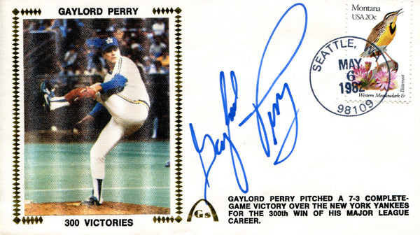 Gaylord Perry Autographed First Day Cover