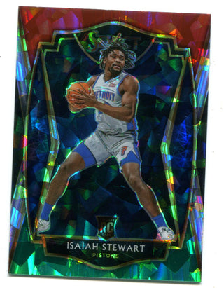 Isaiah Stewart 2021 Panini Select Red/White/Green #191 Premier Level RC