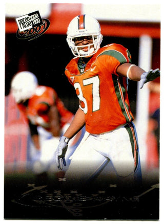 Reggie Wayne Press Pass 2001 Miami Hurricanes #25