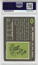 Dick Anderson "17-0" Autographed 1969 Topps Card #59 (PSA Auto 10)