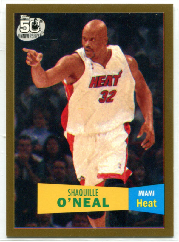 Shaquille O'Neal 2007-08 Topps Gold Card #32