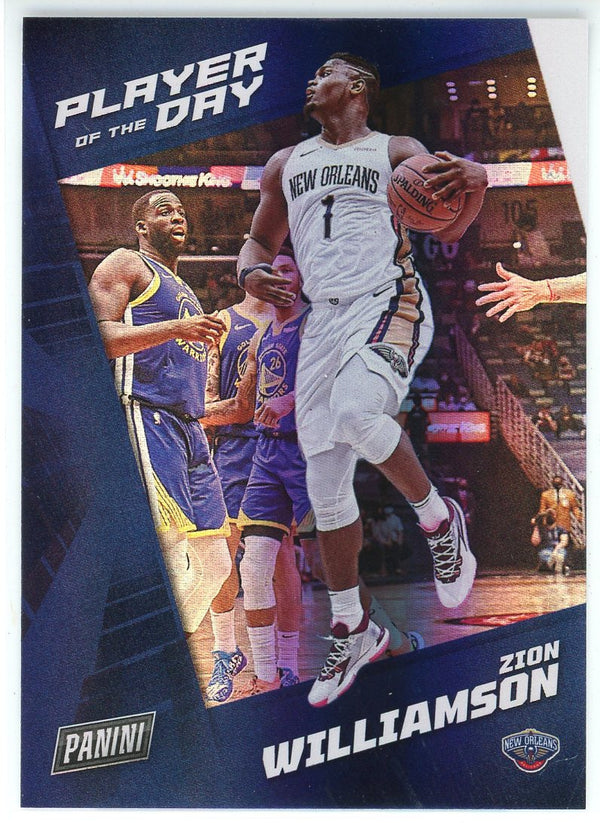 Zion Williamson 2021-22 Panini Player of the Day Foil Card #33