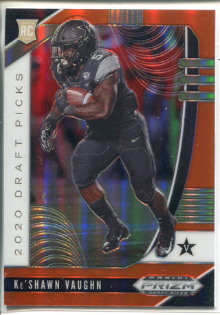 Ke'Shawn Vaughn 2020 Panini Prizm Draft Picks Orange Rookie Card