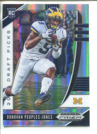 Donovan Peoples-Jones 2020 Panini Prizm Draft Picks Silver Rookie Card