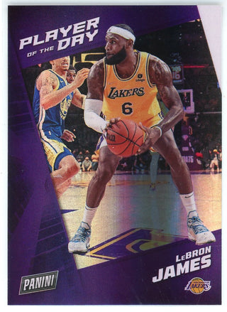 LeBron James 2021-22 Panini Player of the Day Foil Card #24