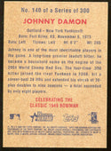 Johnny Damon 2006 Bowman Heritage #140 Autographed Card