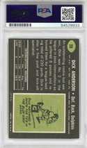 Dick Anderson "17-0" Autographed 1969 Topps Card #59 (PSA Auto 10)