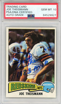 Joe Theismann "1983 MVP" Autographed 1975 Topps Card #416 (PSA Auto 10)