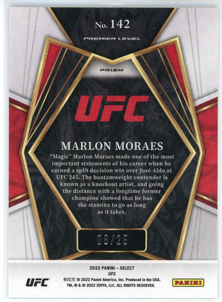 Marlon Moraes 2022 Panini Select Premier Level Prizm Card #142