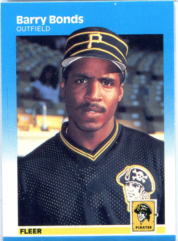 Barry Bonds Unsigned 1987 Fleer Card