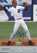 Chipper Jones Autographed 1992 Classic Best Card (JSA)
