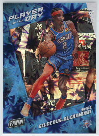 Shai Gilgeous-Alexander 2021-22 Panini Player of the Day Foil Card #35