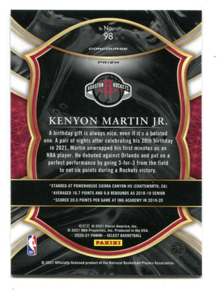 Kenyon Martin Jr. 2021 Panini Select Blue #98 Concourse RC