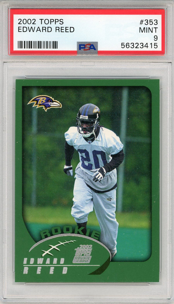 Ed Reed 2002 Topps Rookie Card #353 (PSA)