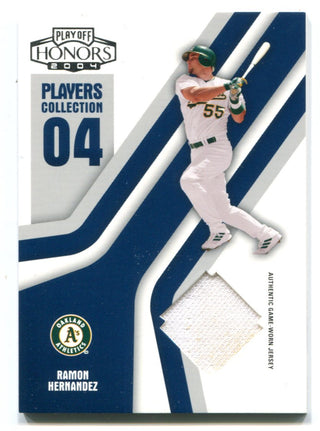 Ramon Hernandez 2004 Donruss Playoff Honors #PC73 Jersey Card /250