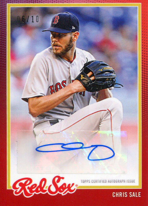 Chris Sale Autographed 2018 Topps Card