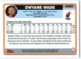 Dwyane Wade 2006 Topps Unsigned Card #52/99