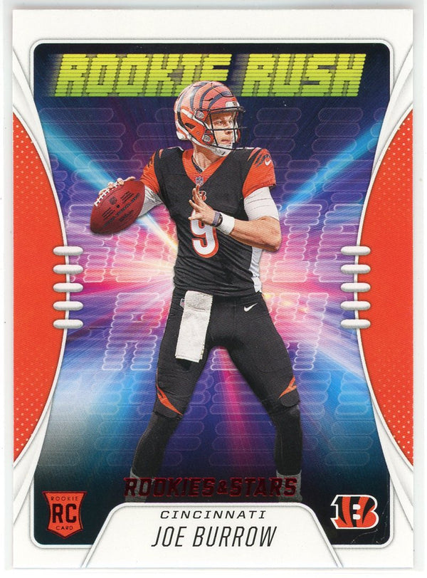 Joe Burrow 2020 Panini Rookies & Stars Rookie Rush Card #RR-1