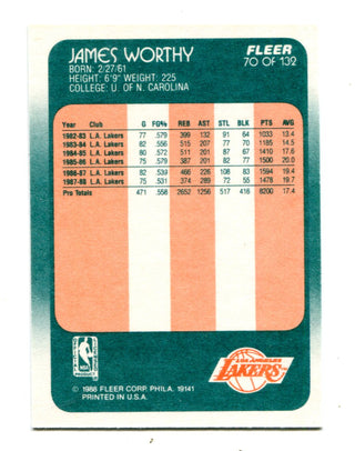 James Worthy 1988 Fleer #7 Card