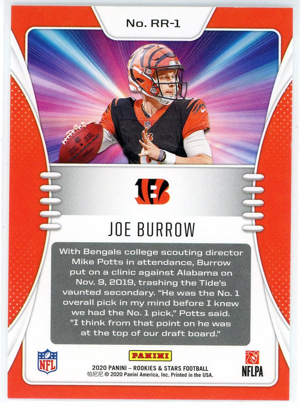 Joe Burrow 2020 Panini Rookies & Stars Rookie Rush Card #RR-1