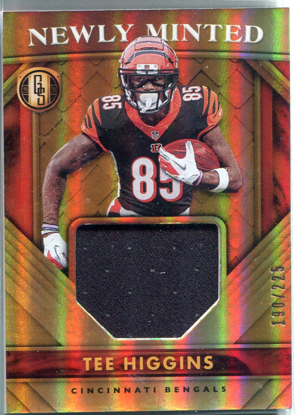 Tee Higgins 2020 Panini XR Newly Minted Patch Rookie Card #190/225