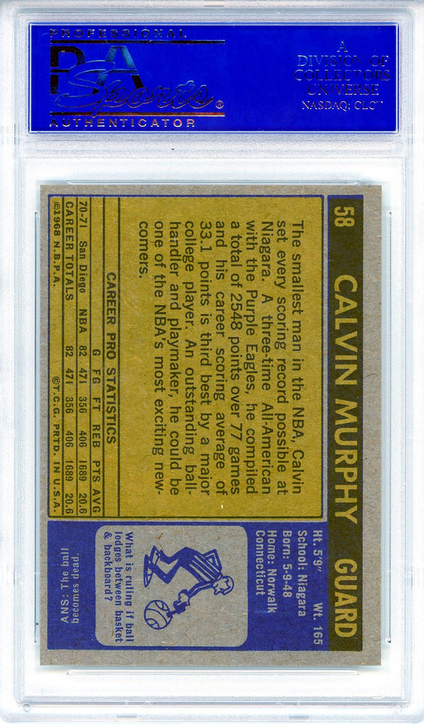 Calvin Murphy 1971 Topps Card #58 (PSA NM-MT 8)