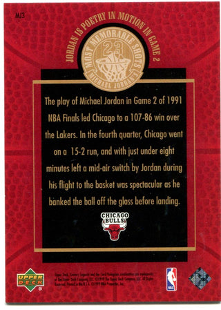Michael Jordan Upper Deck Most Memorable Shots 1999