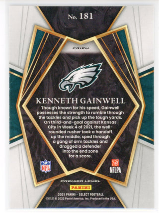 Kenneth Gainwell 2021 Select Silver Prizm Rookie Card #181