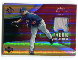 Johan Santana 2003 Upper Deck Fabric Reflections #FRJS Card