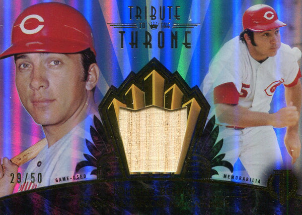 Johnny Bench 2014 Topps Tribute To the Throne Bat Card #29/50