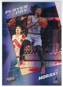Ja Morant 2021-22 Panini Player of the Day Foil Card #25