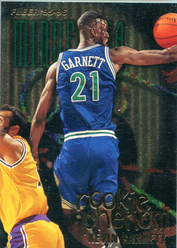 Kevin Garnett 1995-96 Fleer Rookie Phenom Card