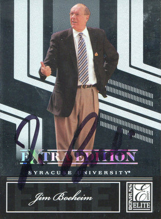 Jim Boeheim Autographed 2007 Donruss Playoff Elite Card