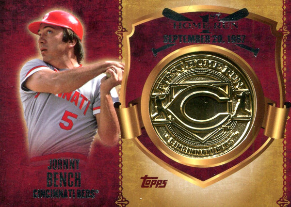 Johnny Bench Medallion Topps Card