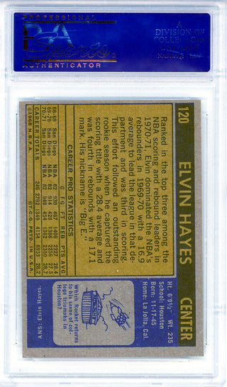 Elvin Hayes 1971 Topps Card #120 (PSA Mint 9)