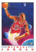 Michael Jordan Fleer 1991 Illustrations