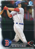 Andrew Benintendi 2016 Bowman Chrome Refractor Rookie Card