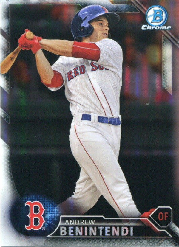 Andrew Benintendi 2016 Bowman Chrome Refractor Rookie Card