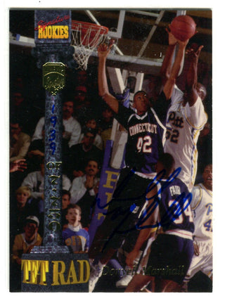 1994 Signature Rookies #LX Donyell Marshall Card Autographed Card