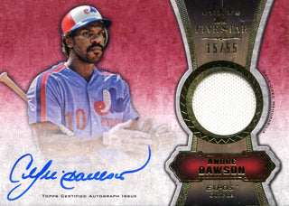 Andre Dawson Autographed Fivestar Topps Card #15/55