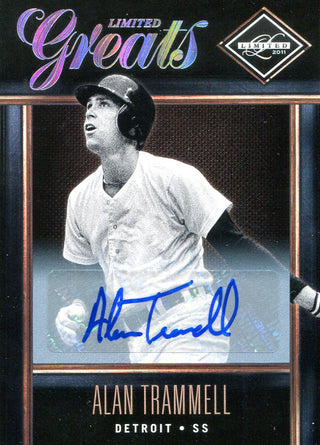 Alan Trammell Autographed Panini Card #188/499