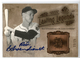 Red Schoendienst Autographed 2005 Upper Deck SP Lasting Legends Card #LL-RS