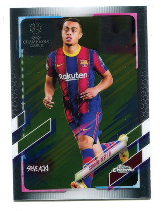 Sergino Dest 2021 Topps Chrome UEFA Champions League Steve Aoki #8