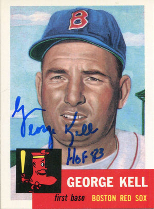 George Kell "HOF 83" Autographed 1953 Topps Archive Card