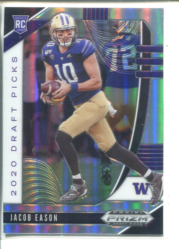 Jacob Eason 2020 Panini Prizm Draft Picks Silver Rookie Card
