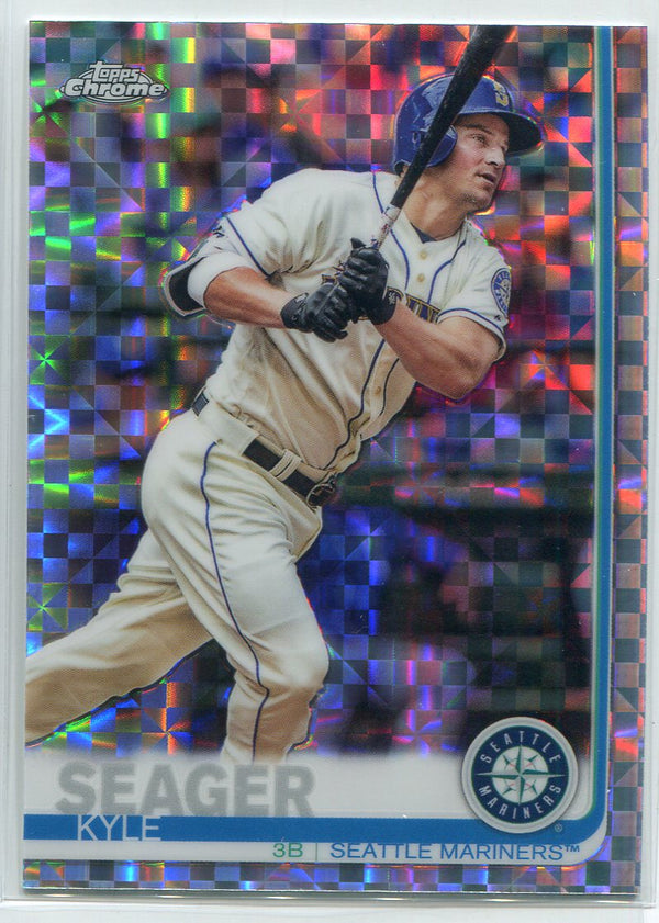 Kyle Seager 2019 Topps Chrome X-Fractors Refractor Card