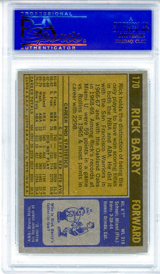 Rick Barry 1971 Topps Card #170 (PSA NM-MT 8)