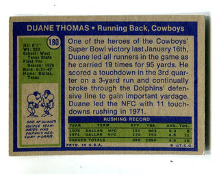 Duane Thomas 1972 Topps #180 Card