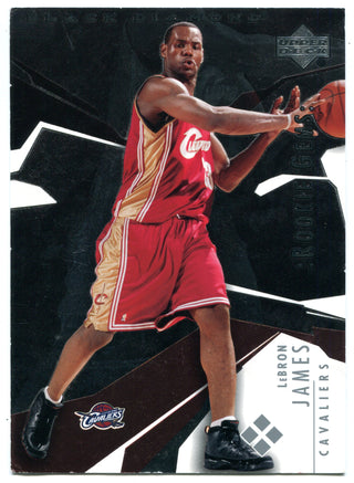Lebron James 2003 Upper Deck Black Diamond Rookie Gems Oversized Card
