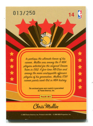 Chris Mullin 2009 Panini Prestige Old School Jersey Card #14   /250